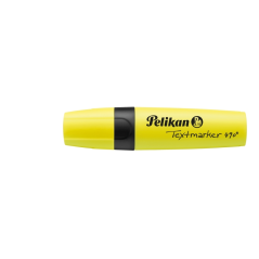 Marqueur fluorescent Pelikan Textmarker 490 - Emballage blister - Ergonomique - À base d'eau - Pointe biseautée avec 3 épaisseur