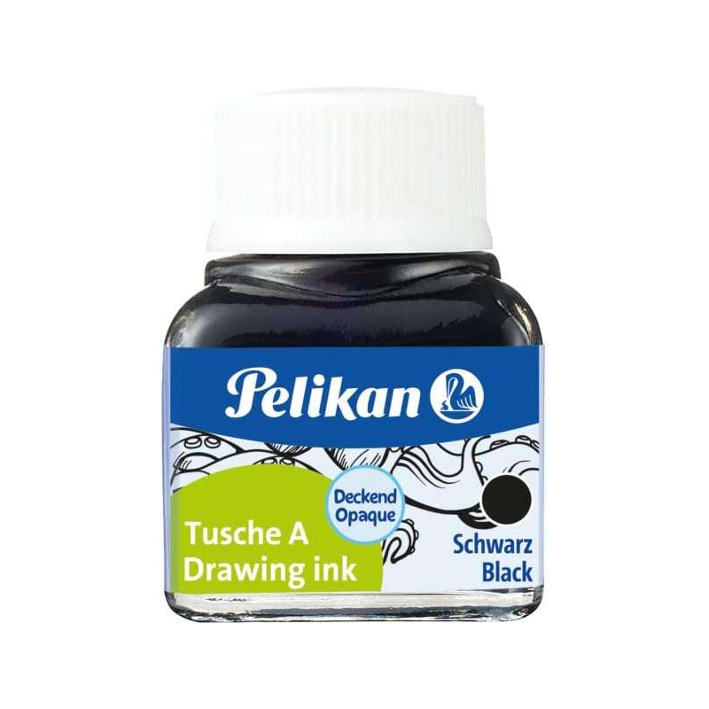 Pelikan China Ink 523 10ml N.17 - Encre de haute qualité - Résistante à l'eau - Idéale pour le dessin et la calligraphie - Coule
