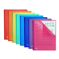 LOT de 10 Chemise Oxford Urban A4 à pochettes soudées - Couverture plastique translucide - 40 pochettes - Couleurs assorties