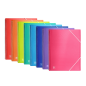 LOT de 10 Chemise Oxford Urban A4 - Couverture plastique translucide - Spirale 20 pochettes - Couleurs assorties