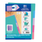 LOT de 25 Intercalaires Oxford Strongline A4 5 positions - 4 trous - Carton 200gr - Couleurs Assorties