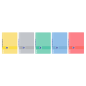 LOT de 10 Oxford & You Openflex Write&Erase Carnet agrafé A4 - Couverture en plastique robuste - 1 ligne avec 2 marges - 48 feui