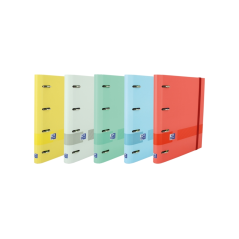LOT de 10 Oxford & You Europeanbinder - Couverture extra rigide A4+ - Dos 45 mm - Anneaux 4Dx35 mm - Recharge 1 ligne - Tableau