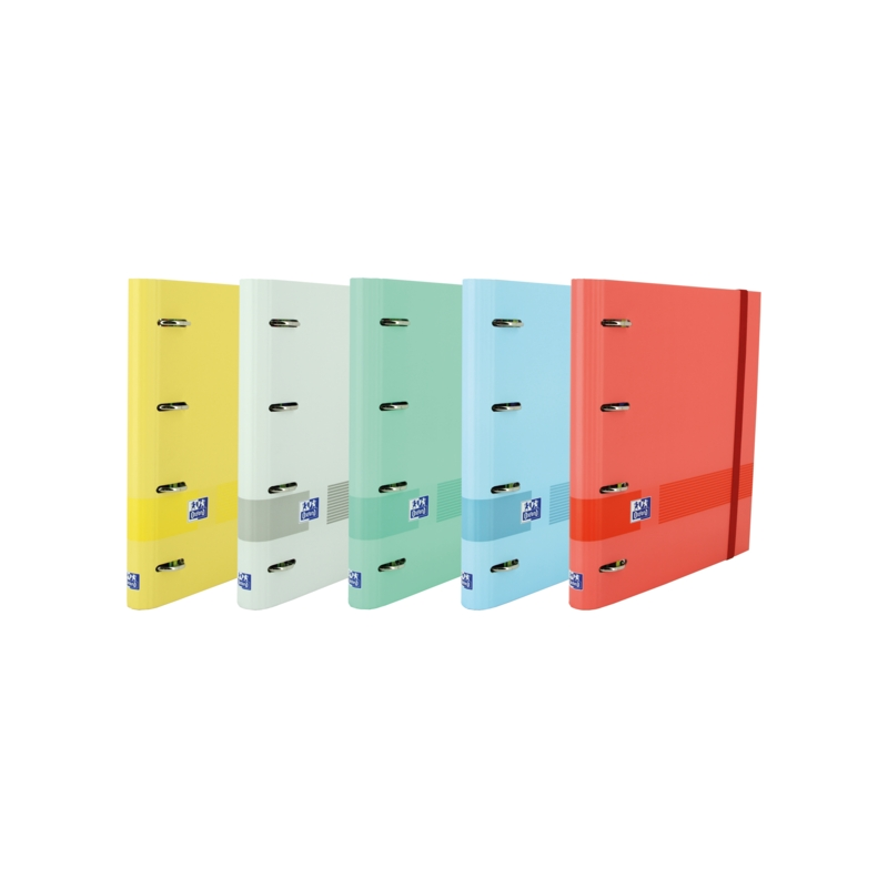 LOT de 10 Oxford & You Europeanbinder - Couverture extra rigide A4+ - Dos 45 mm - Anneaux 4Dx35 mm - Recharge 1 ligne - Tableau