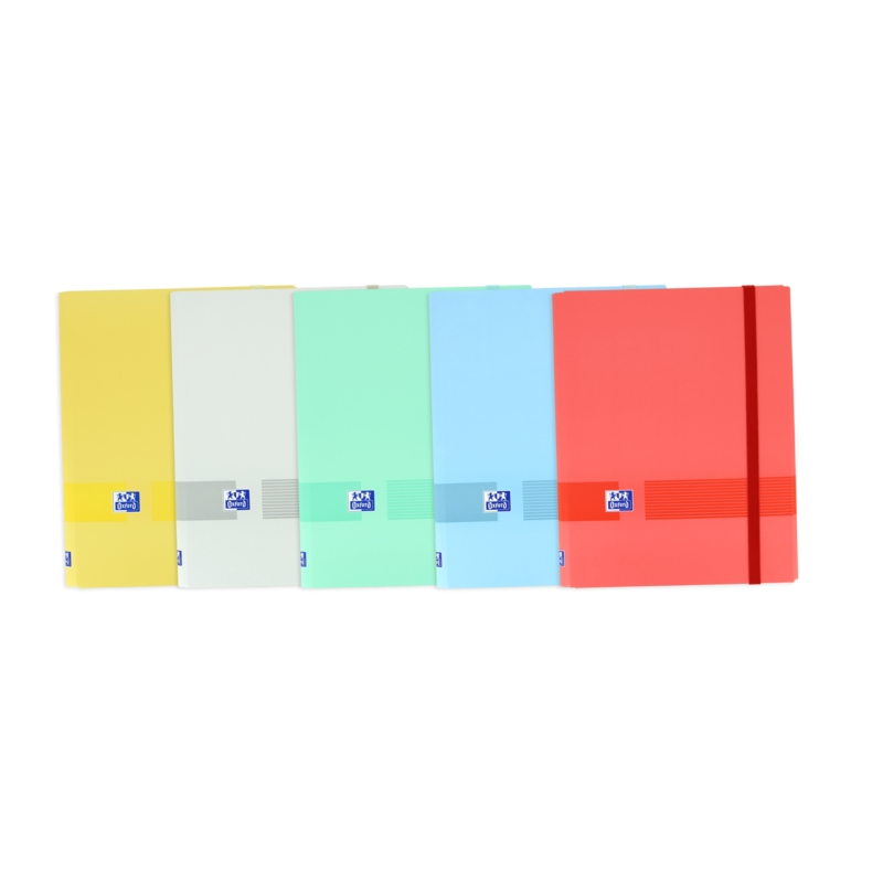 LOT de 10 Oxford & You Classeur A4+ en Caoutchouc 3 Rabats - Couverture Extra Rigide Résistante - Dos 20 mm - Idéal pour Organis