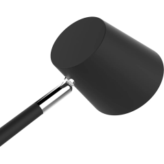 Lampe de bureau LED Unilux Vicky - 3 niveaux de luminosité - Port USB - Interrupteur tactile - Bois de hêtre - Noir