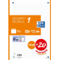 LOT de 13 Recharge Oxford School A4 - 5x5 - 100+20 Feuilles - Orange
