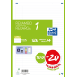 LOT de 13 Recharge Oxford School A4 - 1 Ligne - 100+20 Feuilles - Couleur Vert