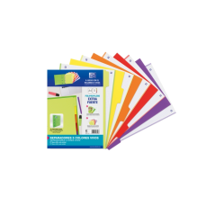 LOT de 25 Intercalaires Oxford Strongline A4 5 positions - 4 trous - Plastique opaque - 500 microns - Couleurs assorties