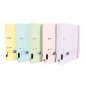 LOT de 5 Oxford Live & Go Classeur A4+ en plastique polyfoam – Couverture robuste – Dos de 70 mm – Couleurs assorties