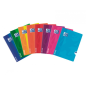 LOT de 10 Cahier agrafé Oxford Openflex - Format A5+ - 48 feuilles blanches - Encre transparente - Couleurs assorties