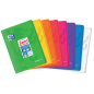 LOT de 10 Oxford Easybook Carnet agrafé A4 – Couverture en plastique robuste – Grille 5 x 5 avec 2 marges – 48 feuilles de papie