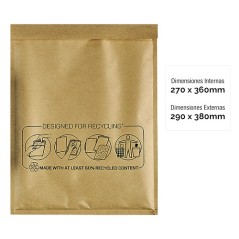 Bankers Box Lot de 50 Sacs à Bulles Rembourrés - Mesure 270x360mm - Bulles Internes pour Amorti - Idéal pour Produits Fragiles