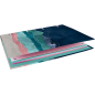 LOT de 10 Reliure européenne Oxford Ice Explorer - Couverture extra rigide - Dos 45 mm - Anneaux 4Dx35 mm - Remplacement 5x5 - 2