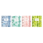 LOT de 10 Oxford Europeanbinder Japandi A4+ - Couverture Extra Rigide - Dos 45mm - Anneaux 4Dx35mm - 1 Ligne Vivos Remplacement