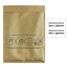 Bankers Box Pack de 50 Sacs à Bulles Rembourrés - Mesure 240x330mm - Bulles Internes pour Amorti - Idéal pour Transporter des