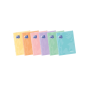 LOT de 10 Oxford Easybook Carnet agrafé A4 – Couverture plastique robuste – 48 feuilles avec marge – Grille 4 x 4 – Design paste