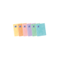 LOT de 10 Oxford Easybook Carnet agrafé A5 - Couverture plastique robuste - 48 feuilles avec marge - Design pastel 4x4 - Idéal p
