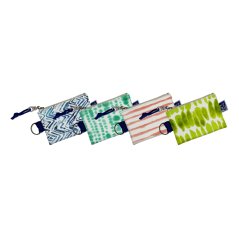 LOT de 4 Portefeuille Oxford Kangoo Japandi avec Boucle - Petit Carré - Matériau Rembourré - 12,5x8,5x1cm