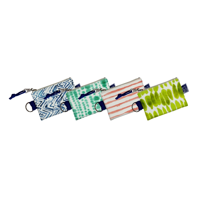 LOT de 4 Portefeuille Oxford Kangoo Japandi avec Boucle - Petit Carré - Matériau Rembourré - 12,5x8,5x1cm