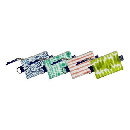 LOT de 4 Portefeuille Oxford Kangoo Japandi avec Boucle - Petit Carré - Matériau Rembourré - 12,5x8,5x1cm