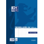 Ramette Oxford de 100 feuilles - Format A4 - Quadrillage 4x4 mm avec marges - Couverture souple - Sans perforations - Bleu