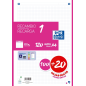 LOT de 13 Recharge Oxford School A4 - 5x5 - 100+20 Feuilles - Couleur Fuchsia