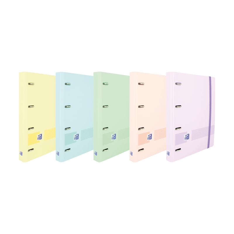 LOT de 5 Oxford Ebind Oxfl&G Notebook A5+ Couverture pastel + R5 Pastel Dots - Papier de haute qualité - Taille A5+ - Couverture
