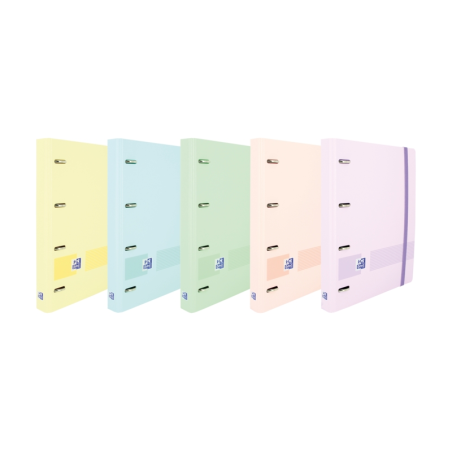 LOT de 5 Oxford Ebind Oxfl&G Notebook A5+ Couverture pastel + R5 Pastel Dots - Papier de haute qualité - Taille A5+ - Couverture