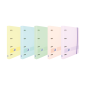 LOT de 5 Oxford Ebind Oxfl&G Notebook A5+ Couverture pastel + R5 Pastel Dots - Papier de haute qualité - Taille A5+ - Couverture