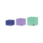 LOT de 4 Oxford Portabolis 3 Cups - Organiseur de bureau - Comprend 3 compartiments - Design compact et fonctionnel