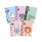 LOT de 10 Oxford Kids Carnet agrafé A5+ Couverture lisse et douce au toucher - Idéal pour les enfants - Format A5+ - Couverture