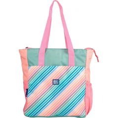 Oxford Tote Bag Convertible 2 en 1 Colorblock - RPET Polyester Recyclé - Capacité 30L - Polyvalent et Ecologique