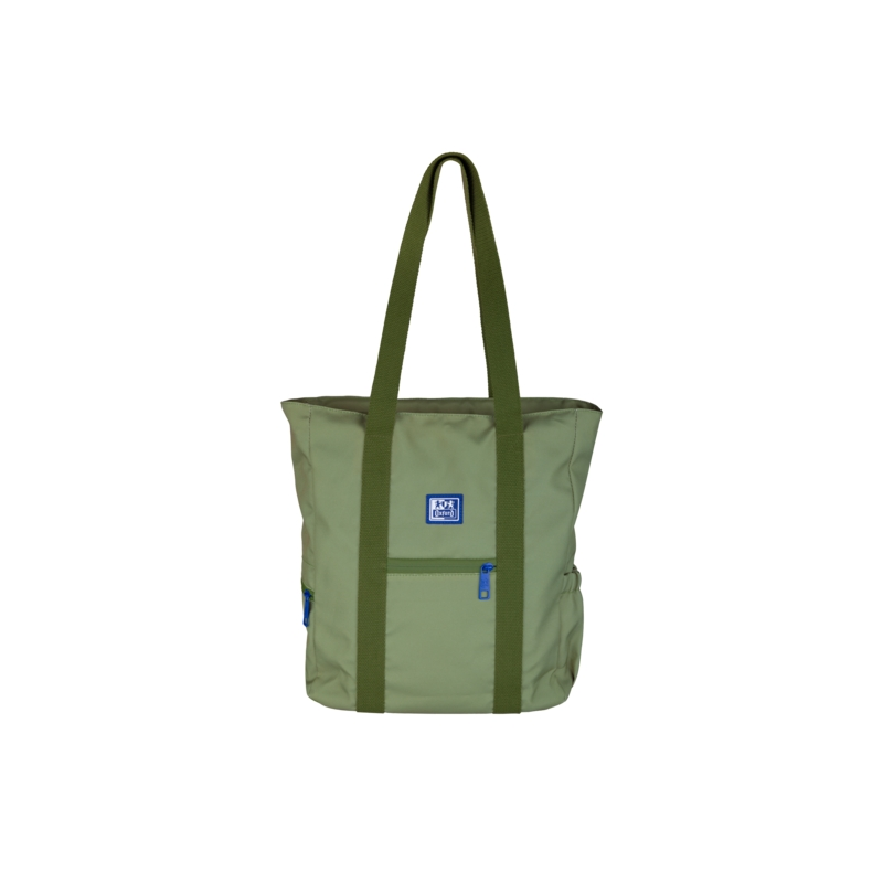 Oxford B-Ready Tote Bag Polyester Recyclé RPET - Longue Anse pour Sac Bandoulière - Couleur Vert