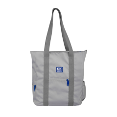 Oxford B-Ready Tote Bag Sac en tissu écologique - Polyester recyclé RPET - Longue poignée pour sac à bandoulière - Couleur grise