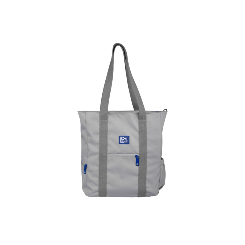 Oxford B-Ready Tote Bag Sac en tissu écologique - Polyester recyclé RPET - Longue poignée pour sac à bandoulière - Couleur grise