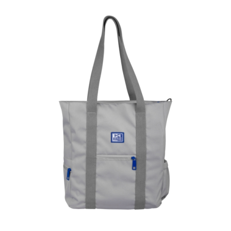 Oxford B-Ready Tote Bag Sac en tissu écologique - Polyester recyclé RPET - Longue poignée pour sac à bandoulière - Couleur grise