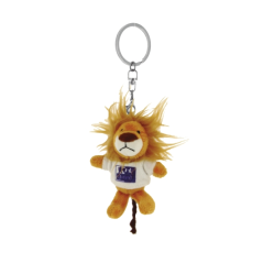 Porte-clés lion en peluche Oxford Lion - Idéal pour offrir ou collectionner - Blanc
