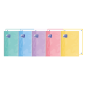 LOT de 5 Oxford School Touch Europeanbook 1 Dotbook A4+ - Couverture Extra Rigide - Dots 5x5 - 80 Feuilles - Couleurs Assorties