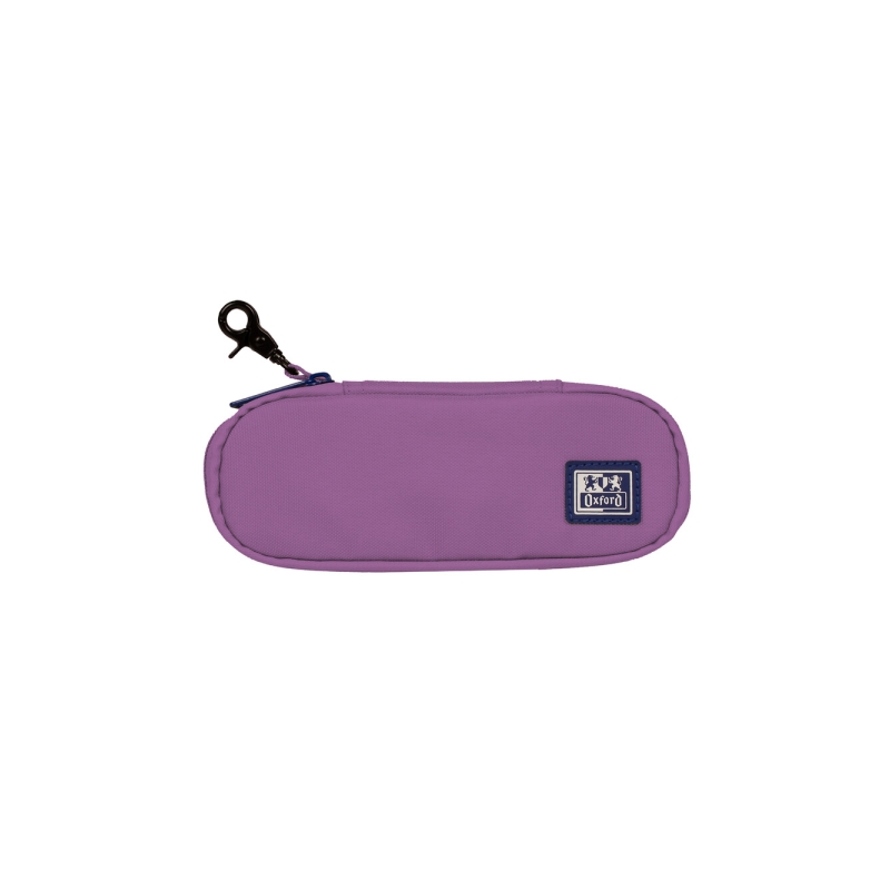 Trousse Oxford Kangoo à crochet en B avec poche intérieure en filet et fermeture élastique pour cahiers - Semi-rigide - 21 x 8 x