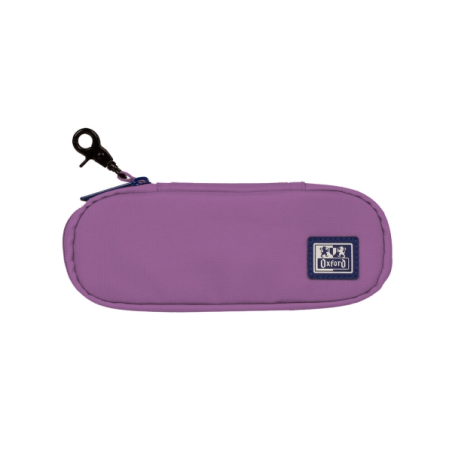 Trousse Oxford Kangoo à crochet en B avec poche intérieure en filet et fermeture élastique pour cahiers - Semi-rigide - 21 x 8 x