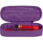 Trousse Oxford Kangoo à crochet en B avec poche intérieure en filet et fermeture élastique pour cahiers - Semi-rigide - Bleu tur