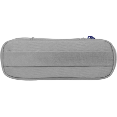 Trousse Oxford Kangoo à crochet en B avec poche intérieure en filet et fermeture élastique pour cahiers - Semi-rigide - Grise