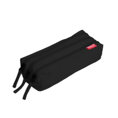 Trousse Enri avec 3 fermetures éclair noir