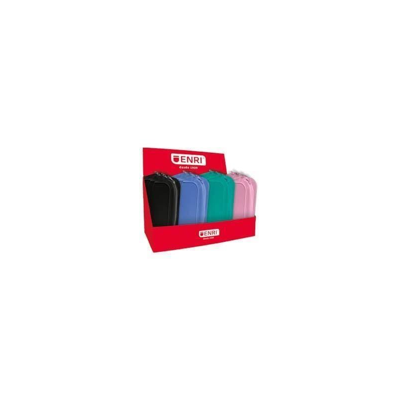 LOT de 20 Présentoir Enri de 20 coques en silicone - Couleurs Assorties 4 Couleurs