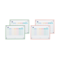LOT de 4 Agenda Oxford A3 Réversible Semaine&Mois + Compl - 2 Couleurs - Grand Format pour une Organisation Efficace