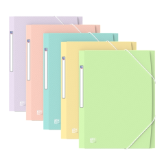 LOT de 10 Oxford A4+ PP TR Pastel STD - Chemise en plastique résistant - Format A4+ - Design moderne et élégant - Idéal pour org
