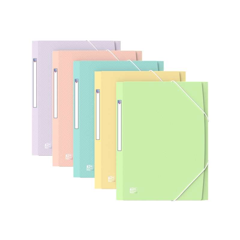 LOT de 10 Oxford A4+ PP TR Pastel STD - Chemise en plastique résistant - Format A4+ - Design moderne et élégant - Idéal pour org