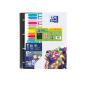 LOT de 10 Oxford Europeanbinder Oxfcla A4+ - Classeur format A4+ - Design scolaire - Intercalaires inclus - Couleurs assorties