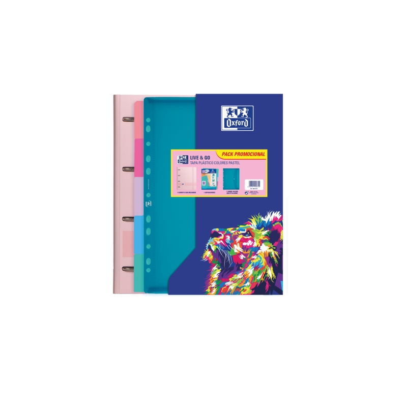 LOT de 10 Oxford Europeanbinder Oxfl&G A4+Pp Sb+Sep Pas Sur - Classeur format A4+ avec intercalaires - Pochette en polypropylène